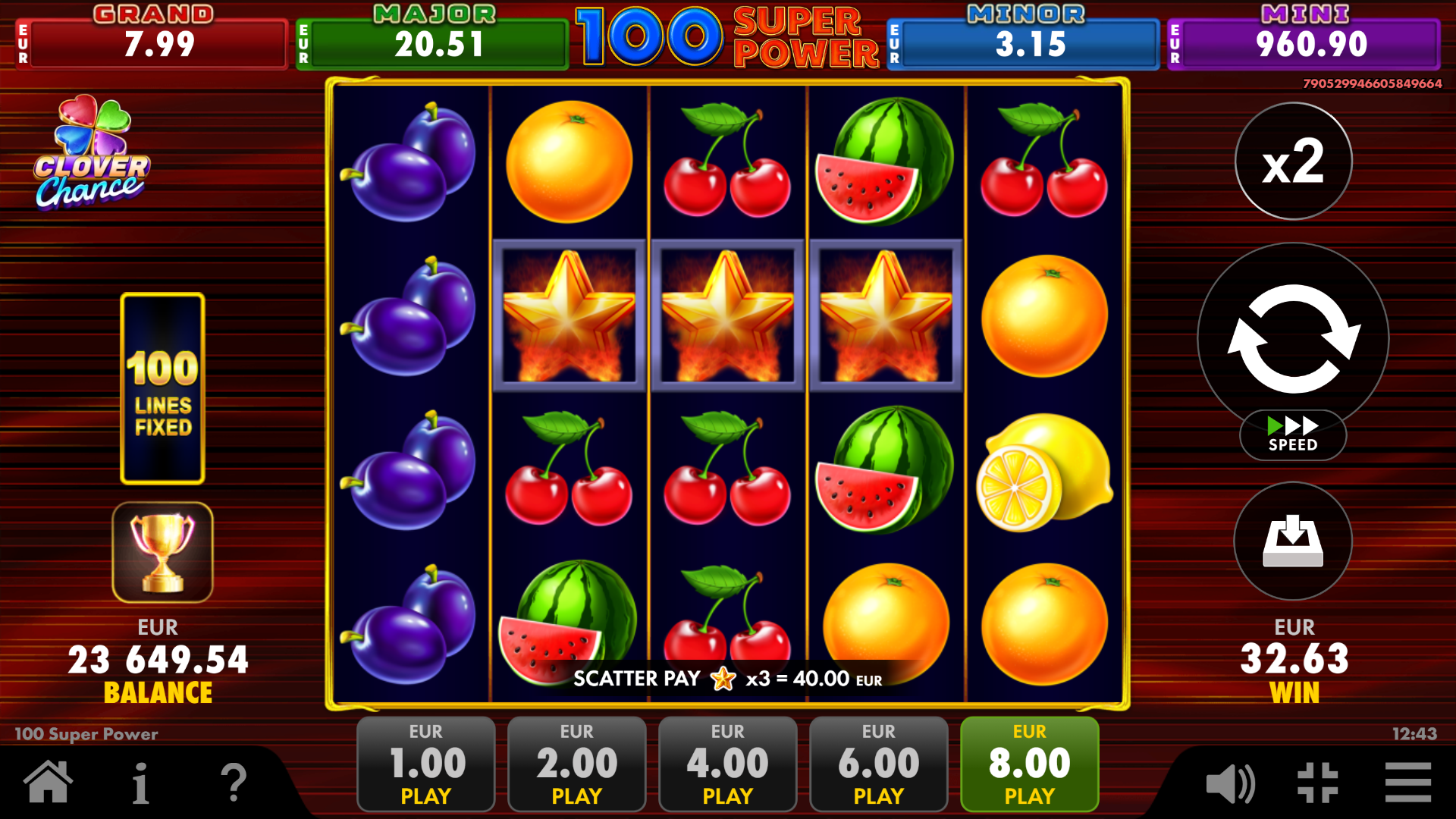 100 super power scatter