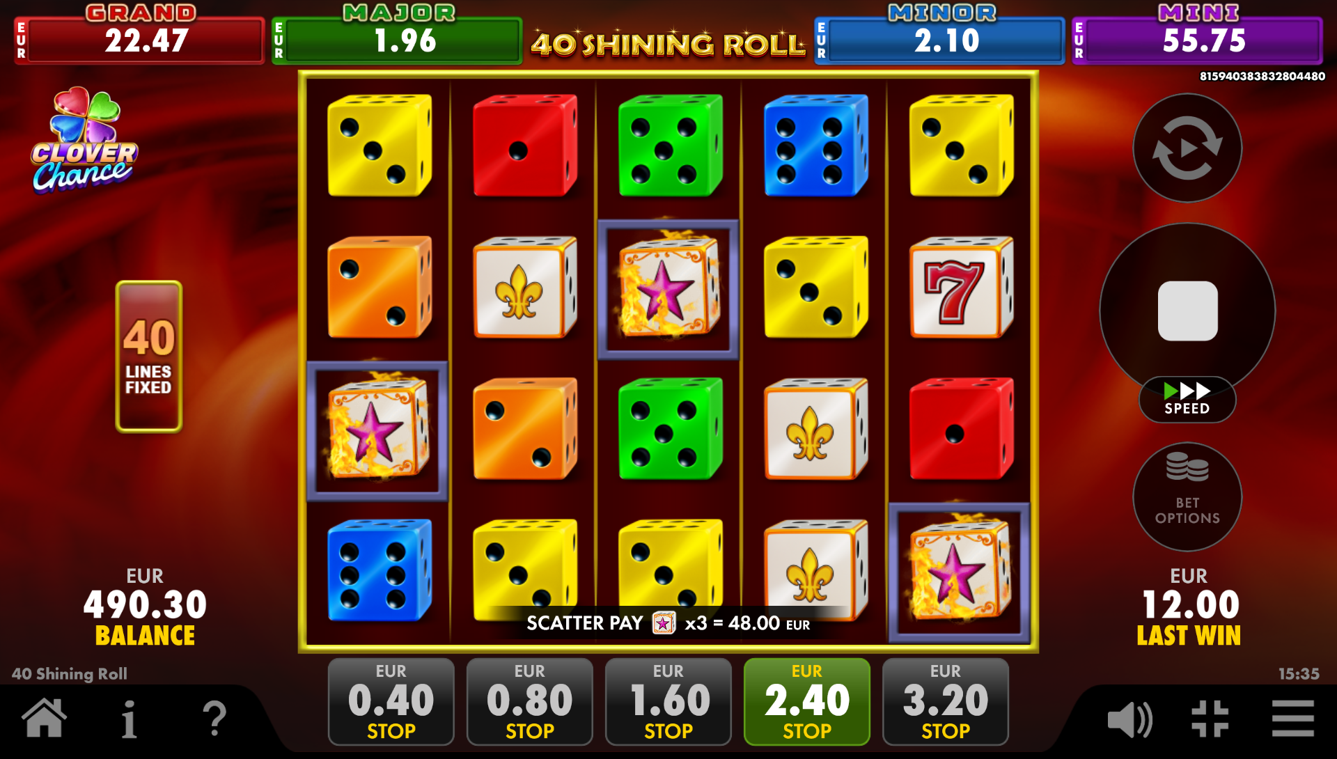 40 shining roll feature 2