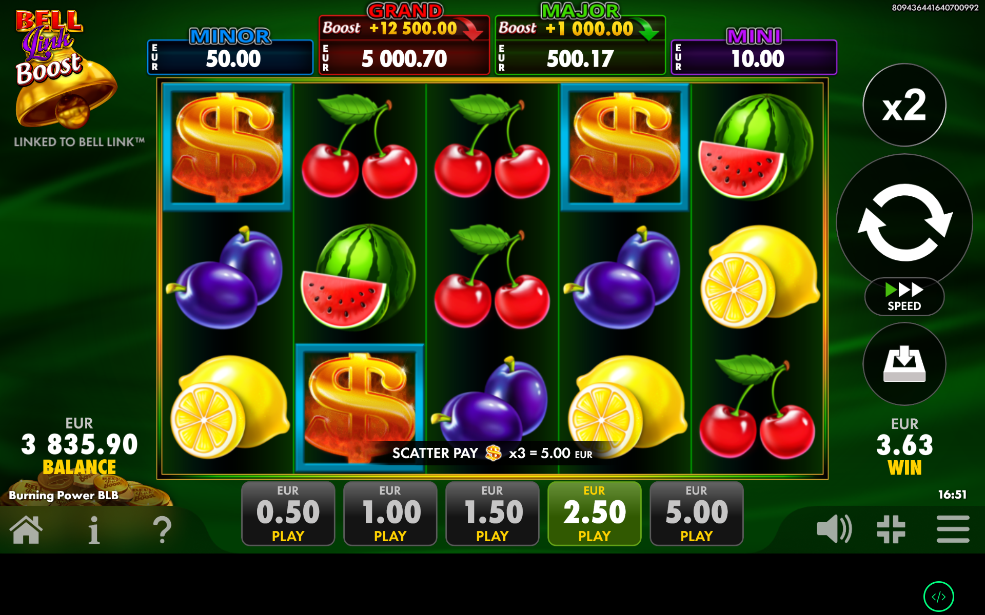 burning power BLB feature 3