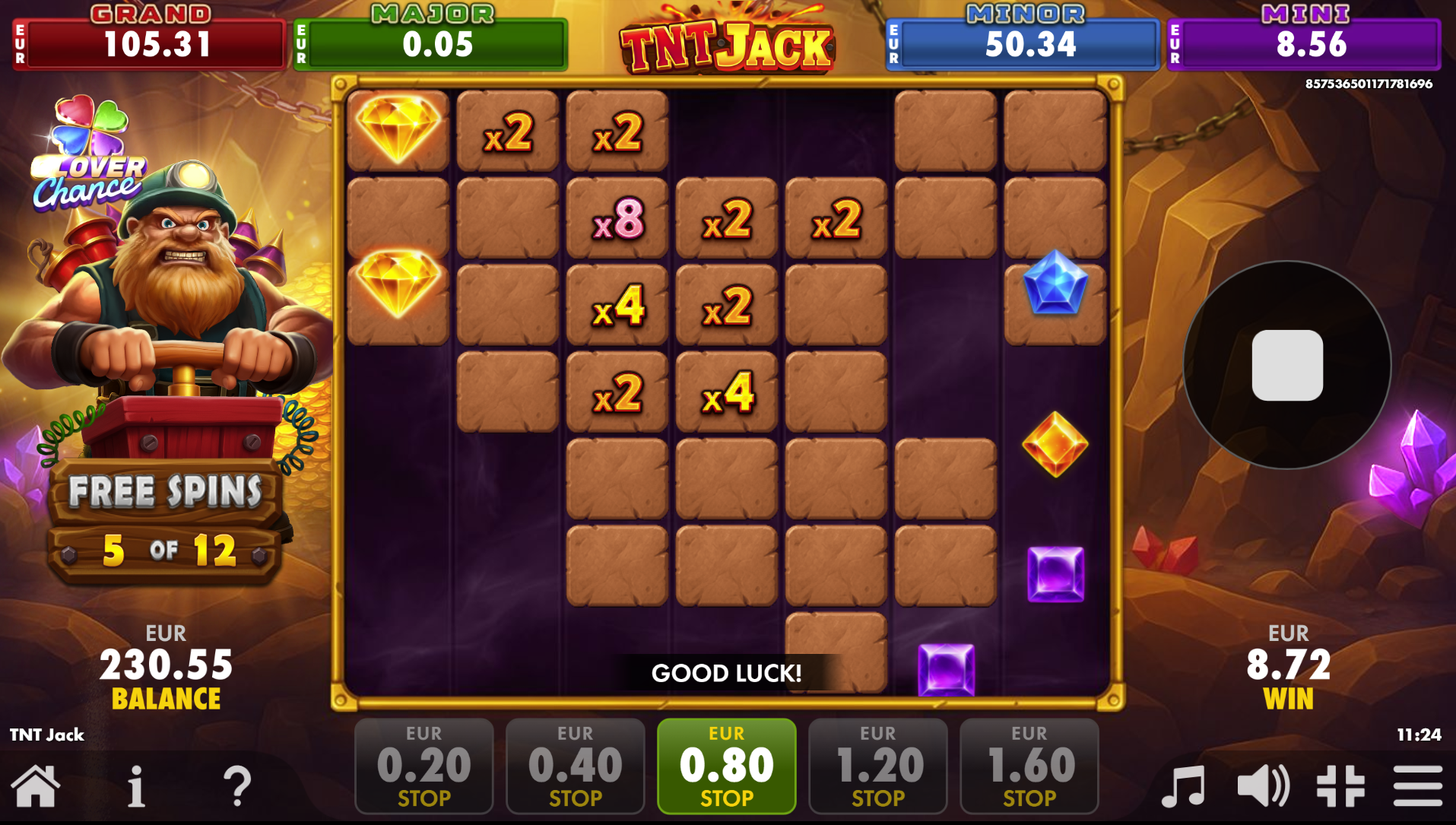 Increasing Multiplier Spots