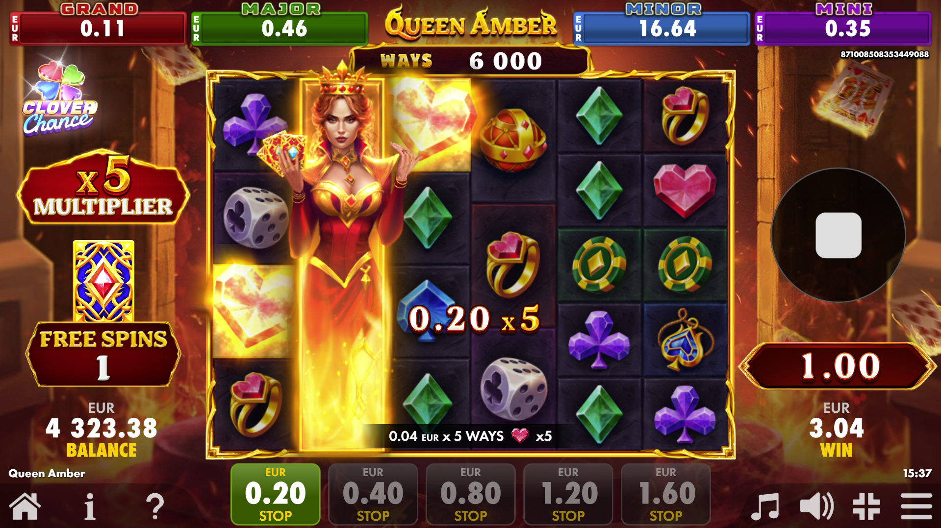 Toppling Reels With Multiplier Feature